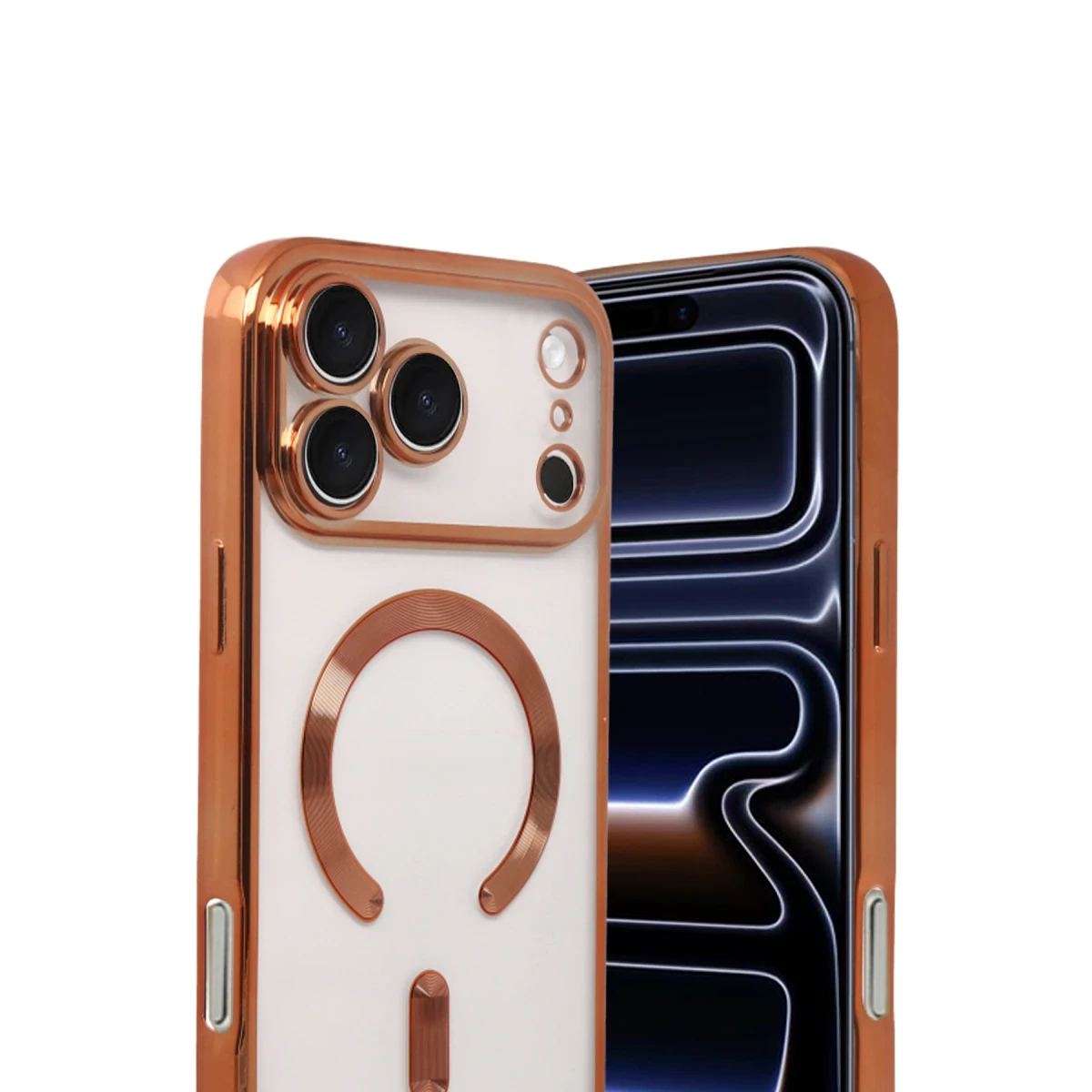 Apple iPhone 17 Pro Kross Magneticsafe Kapak - Turuncu