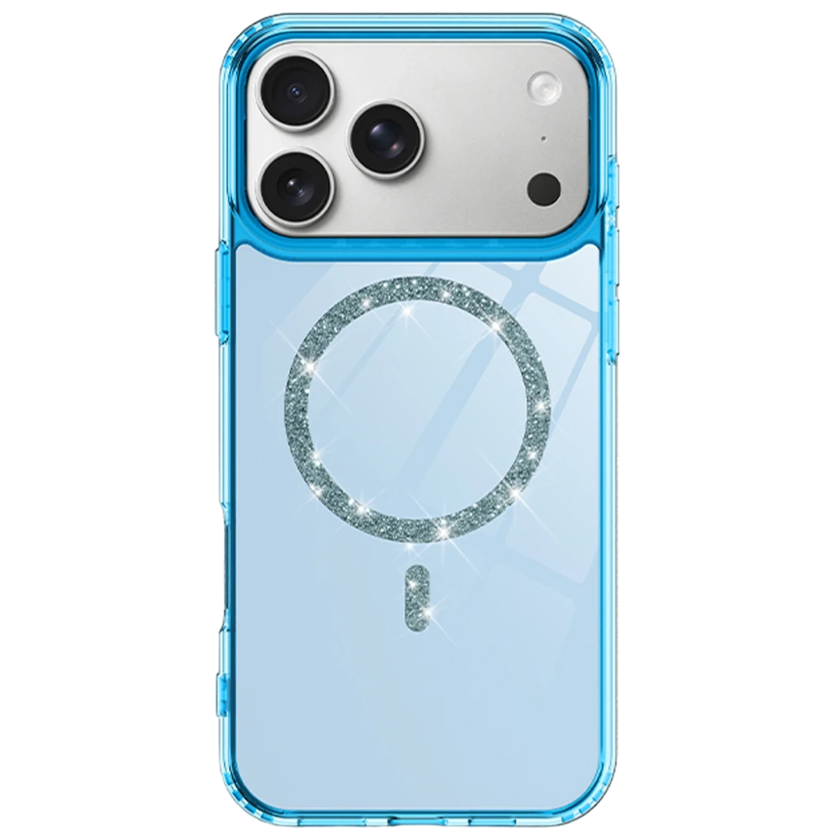 Apple iPhone 17 Pro Live Diamond Magsafe Kapak - Mavi