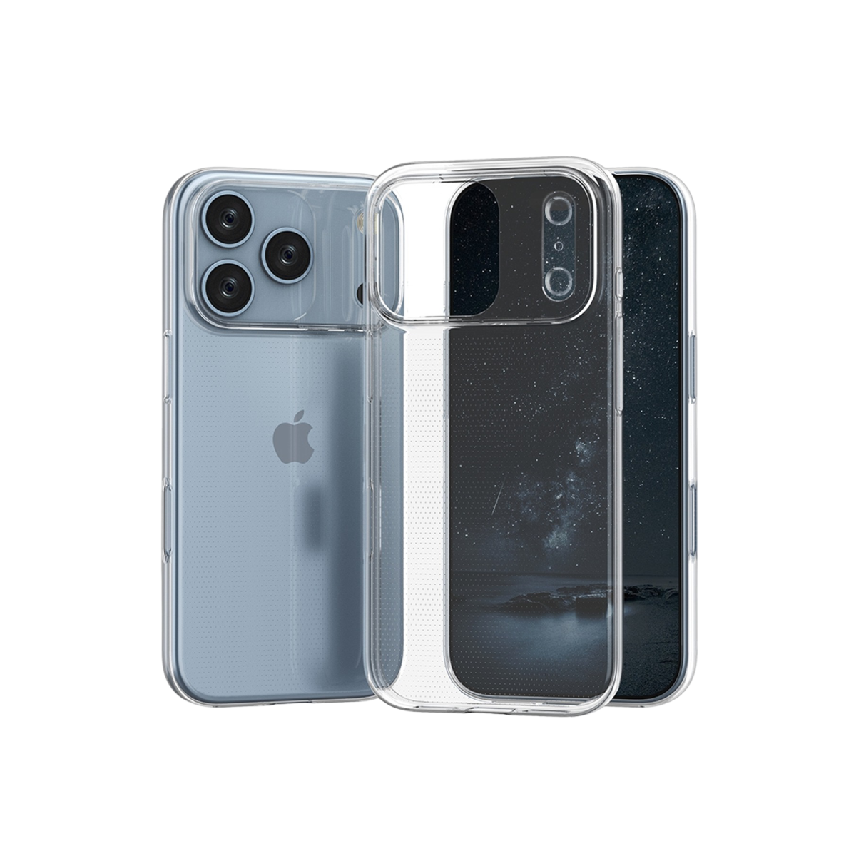 Apple iPhone 17 Pro Lüx Şeffaf Silikon - Şeffaf