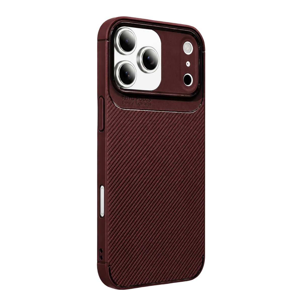 Apple iPhone 17 Pro Max Auto Focus Karbon Kapak - Bordo