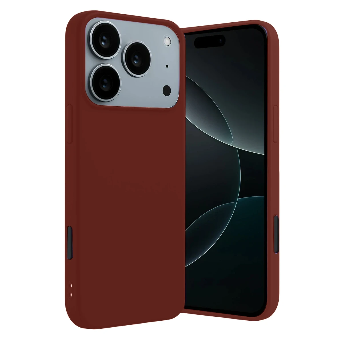 Apple iPhone 17 Pro Max First Silikon - Bordo