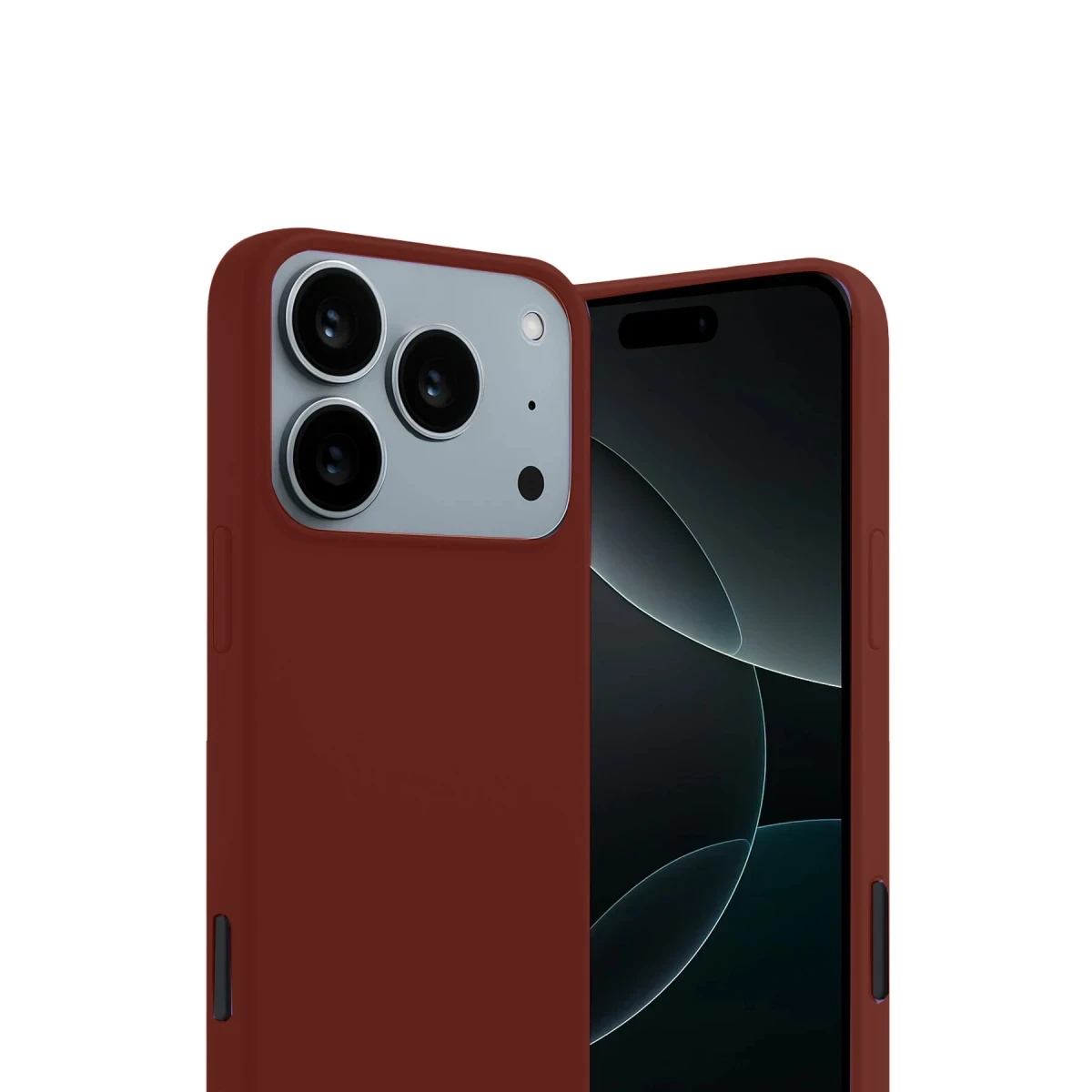 Apple iPhone 17 Pro Max First Silikon - Bordo