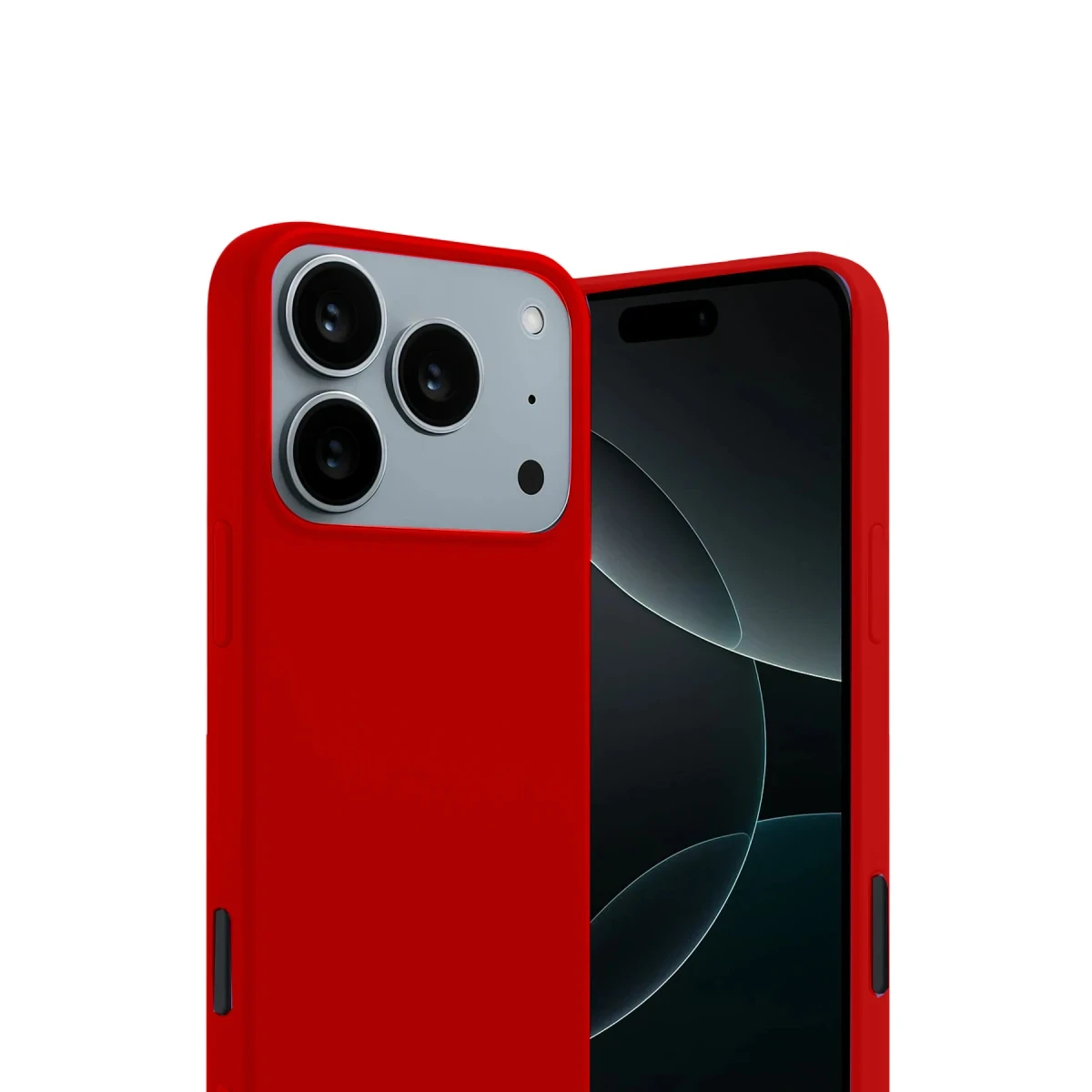 Apple iPhone 17 Pro Max First Silikon - Kırmızı