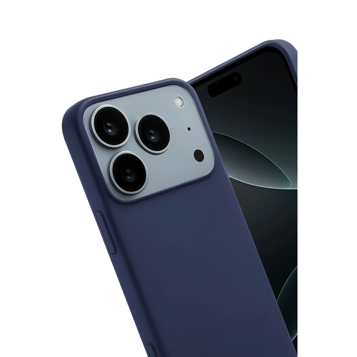 Apple iPhone 17 Pro Max First Silikon - Lacivert