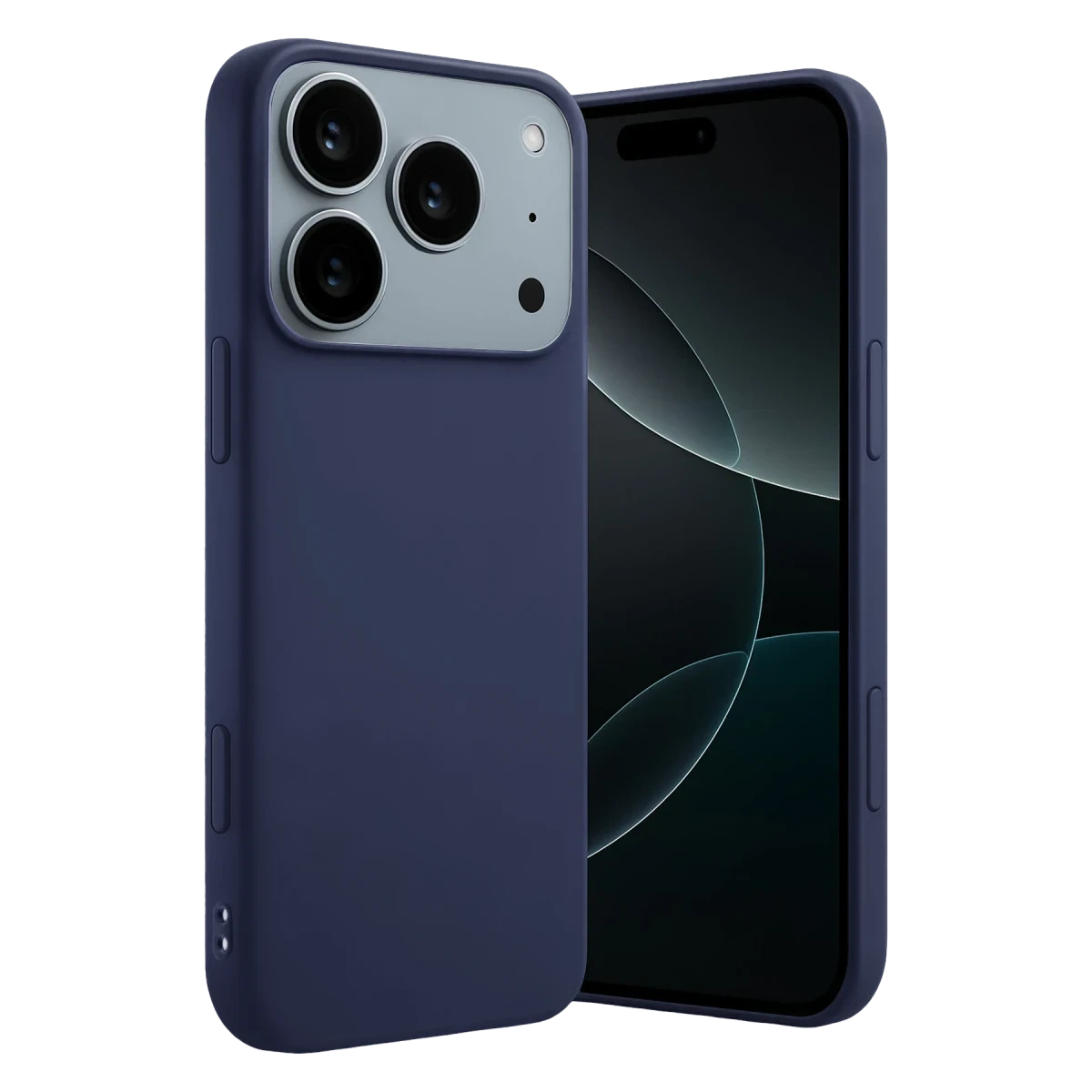Apple iPhone 17 Pro Max First Silikon - Lacivert