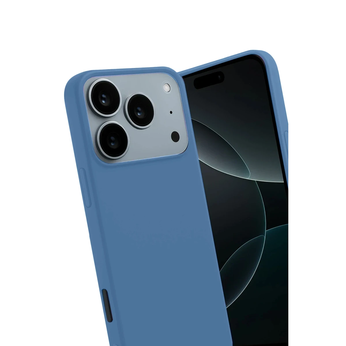 Apple iPhone 17 Pro Max First Silikon - Mavi