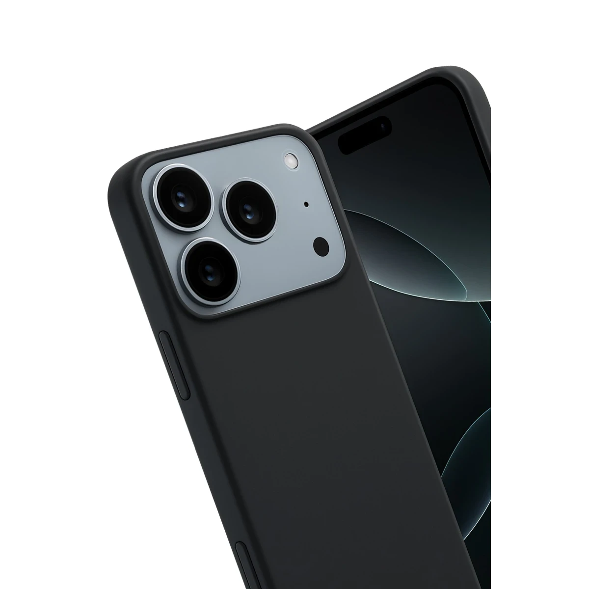 Apple iPhone 17 Pro Max First Silikon - Siyah