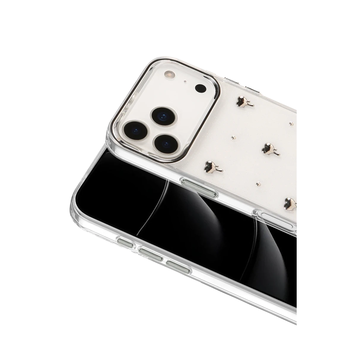 Apple iPhone 17 Pro Max Fiyonk Desenli Kapak - Desen 1