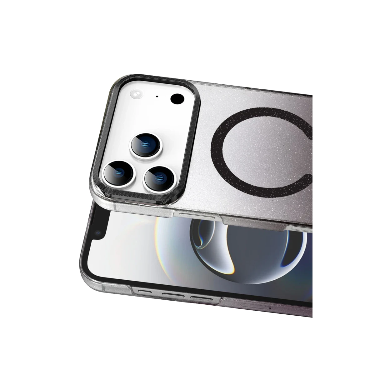 Apple iPhone 17 Pro Max Glossy Magsafe Kapak - Siyah