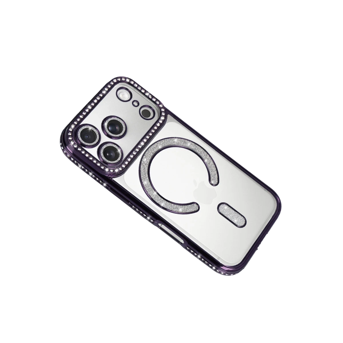 Apple iPhone 17 Pro Max Joke Simli Magneticsafe Kılıf - Derin Mor
