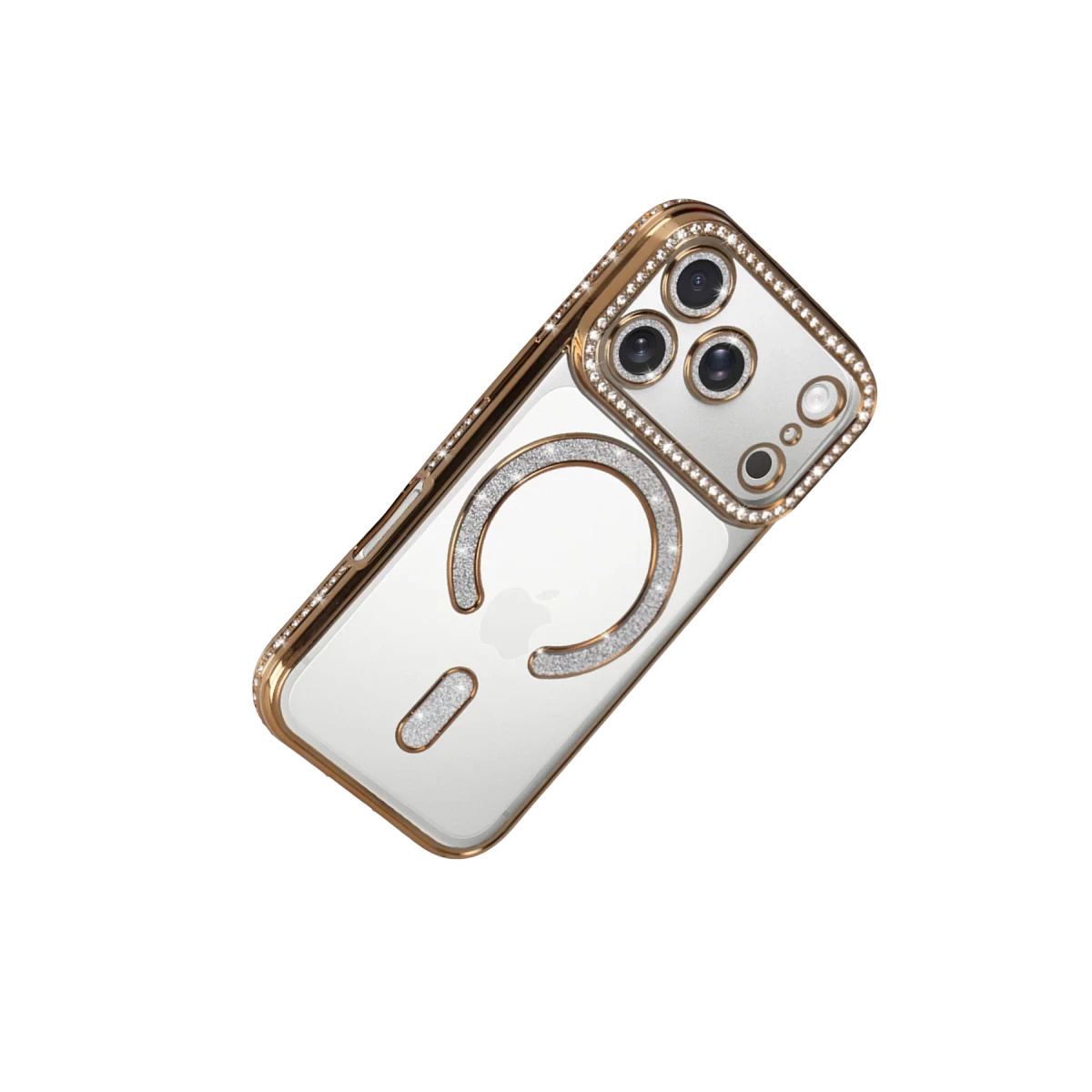 Apple iPhone 17 Pro Max Joke Simli Magneticsafe Kılıf - Gold