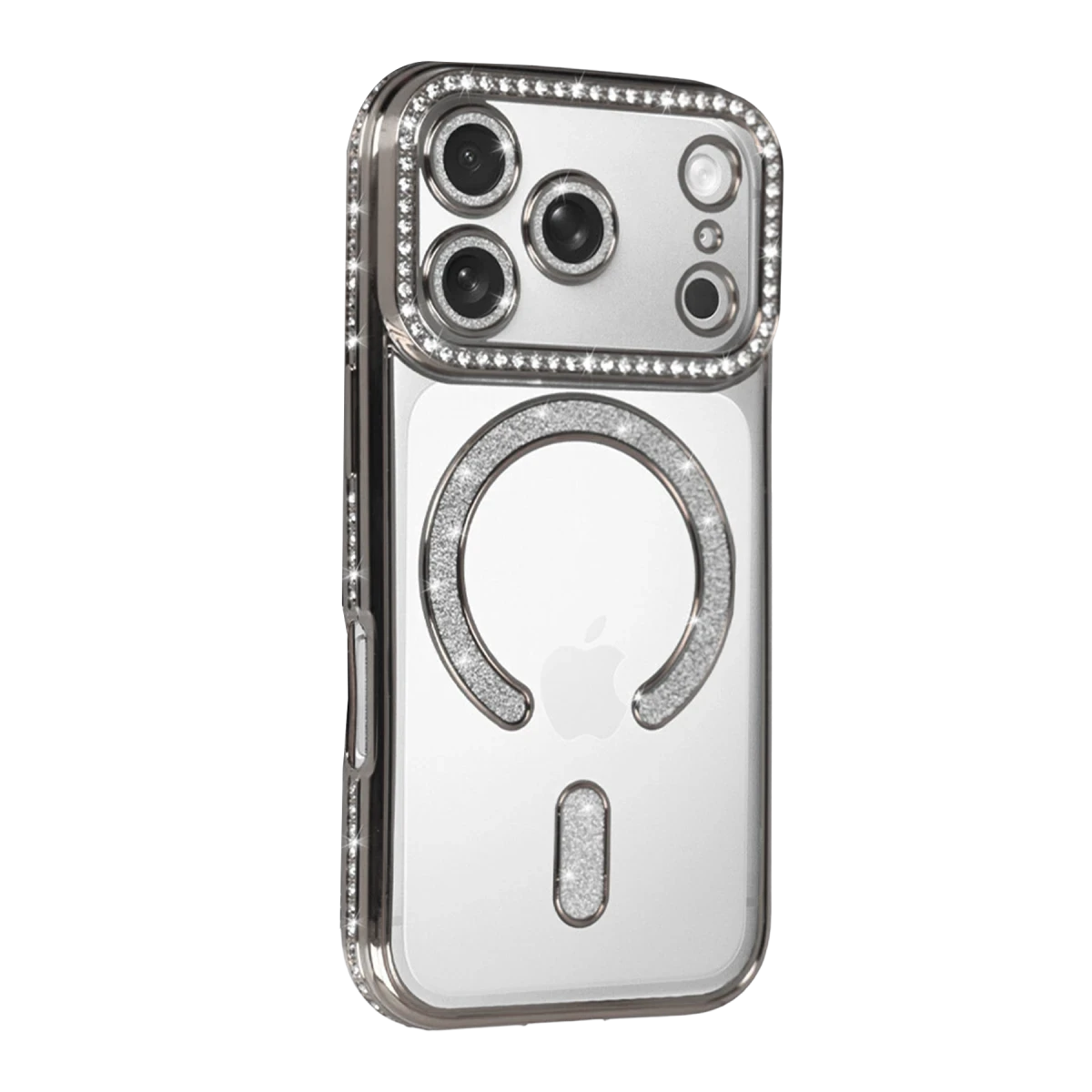 Apple iPhone 17 Pro Max Joke Simli Magneticsafe Kılıf - Gümüş