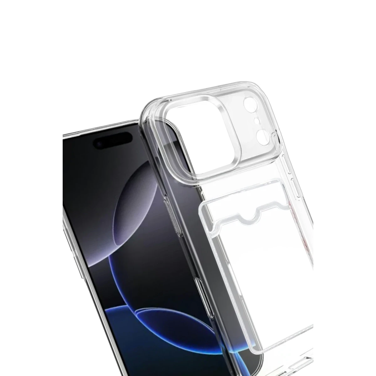 Apple iPhone 17 Pro Max Kart Şeffaf Silikon - Şeffaf