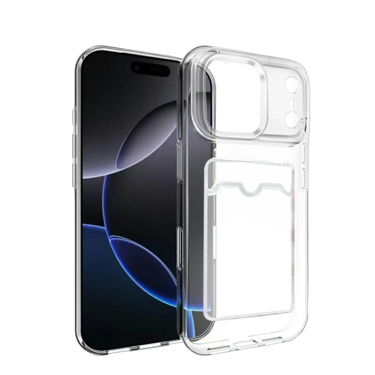 Apple iPhone 17 Pro Max Kart Şeffaf Silikon - Şeffaf