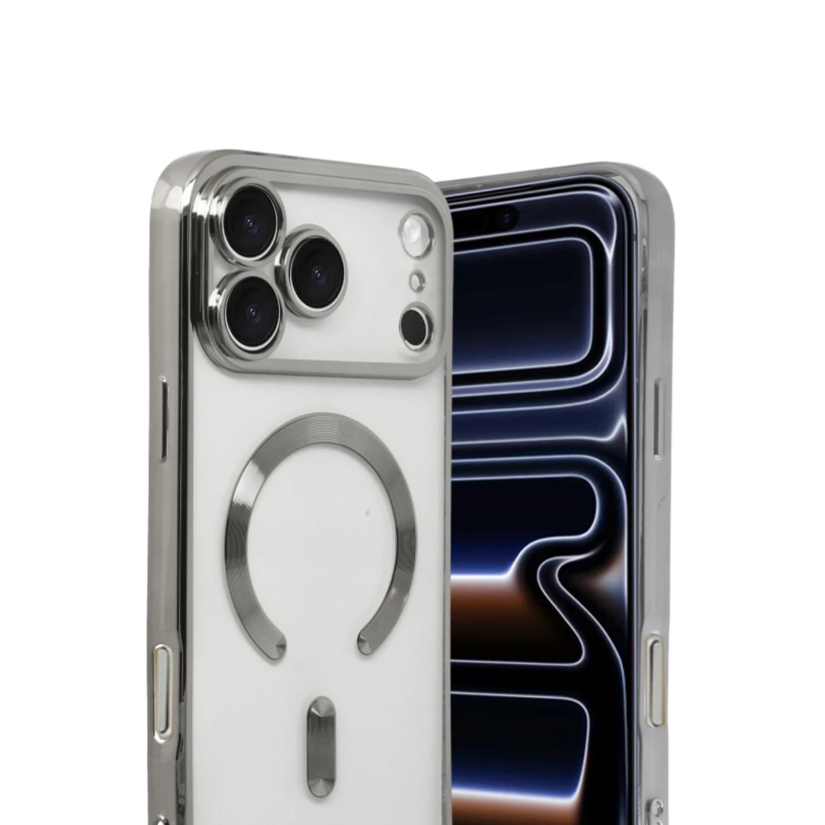 Apple iPhone 17 Pro Max Kross Magneticsafe Kapak - Gümüş