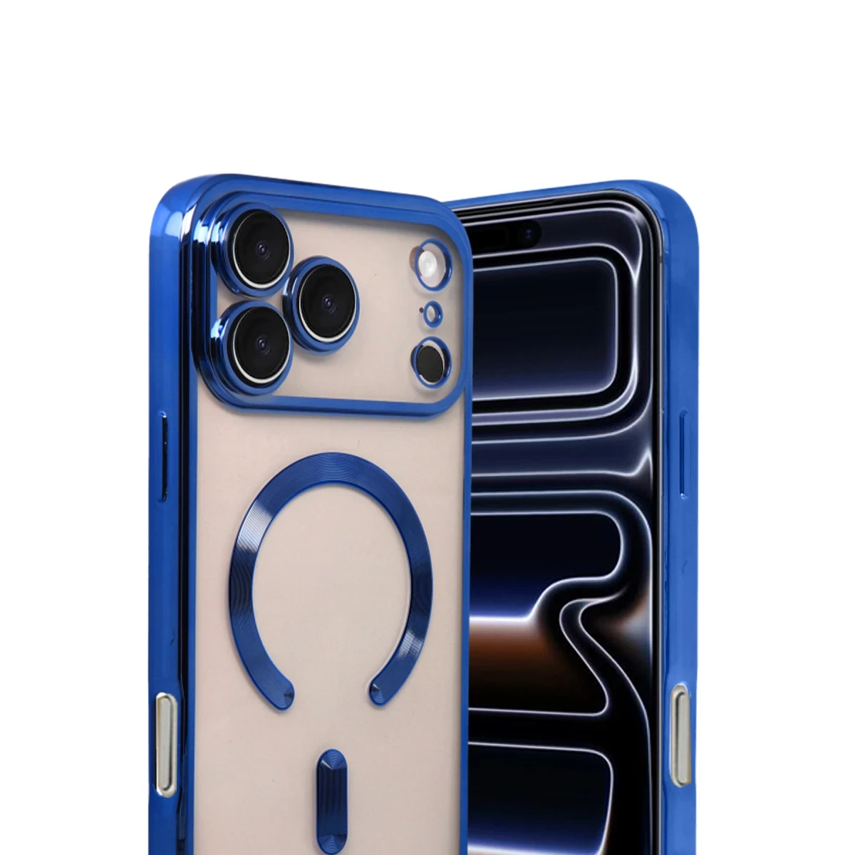 Apple iPhone 17 Pro Max Kross Magneticsafe Kapak - Lacivert