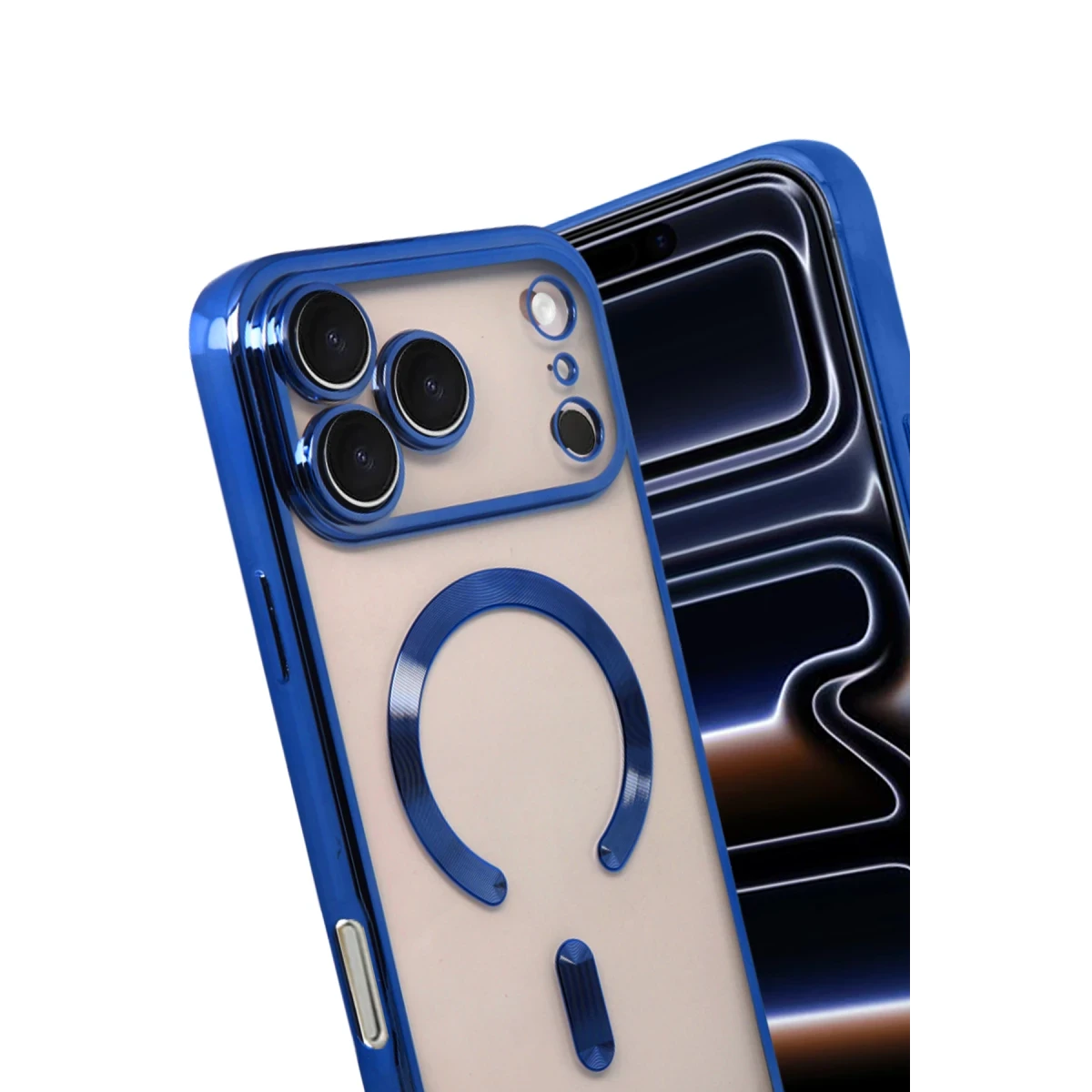 Apple iPhone 17 Pro Max Kross Magneticsafe Kapak - Lacivert
