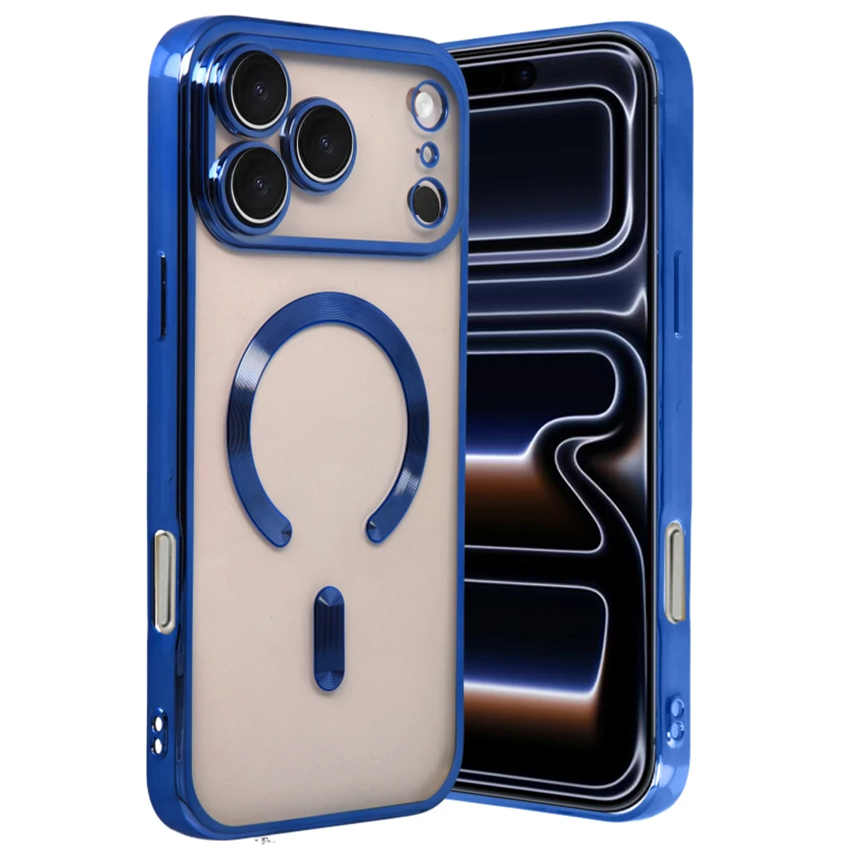 Apple iPhone 17 Pro Max Kross Magneticsafe Kapak - Lacivert