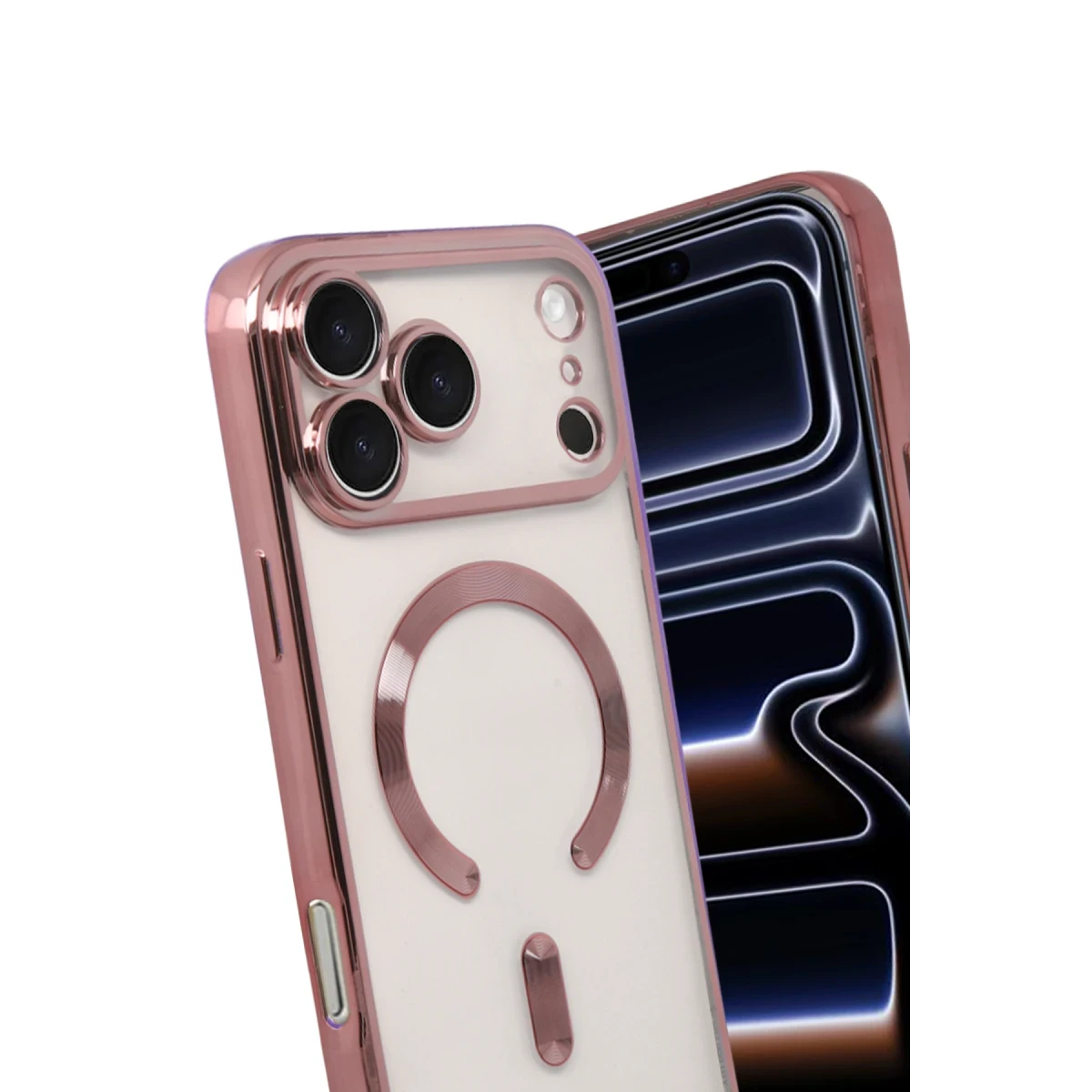 Apple iPhone 17 Pro Max Kross Magneticsafe Kapak - Rose