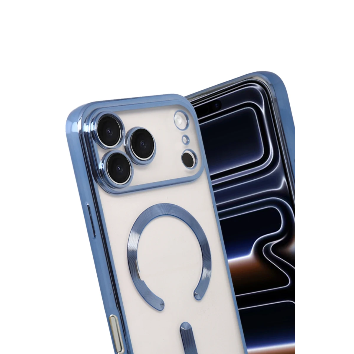 Apple iPhone 17 Pro Max Kross Magneticsafe Kapak - Sierra Blue