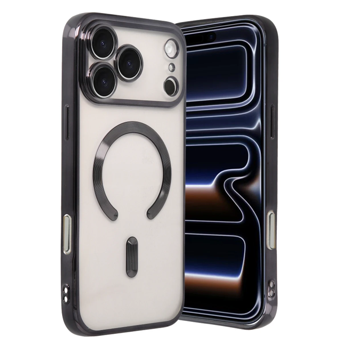 Apple iPhone 17 Pro Max Kross Magneticsafe Kapak - Siyah