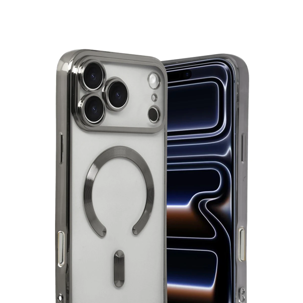 Apple iPhone 17 Pro Max Kross Magneticsafe Kapak - Titan Gri
