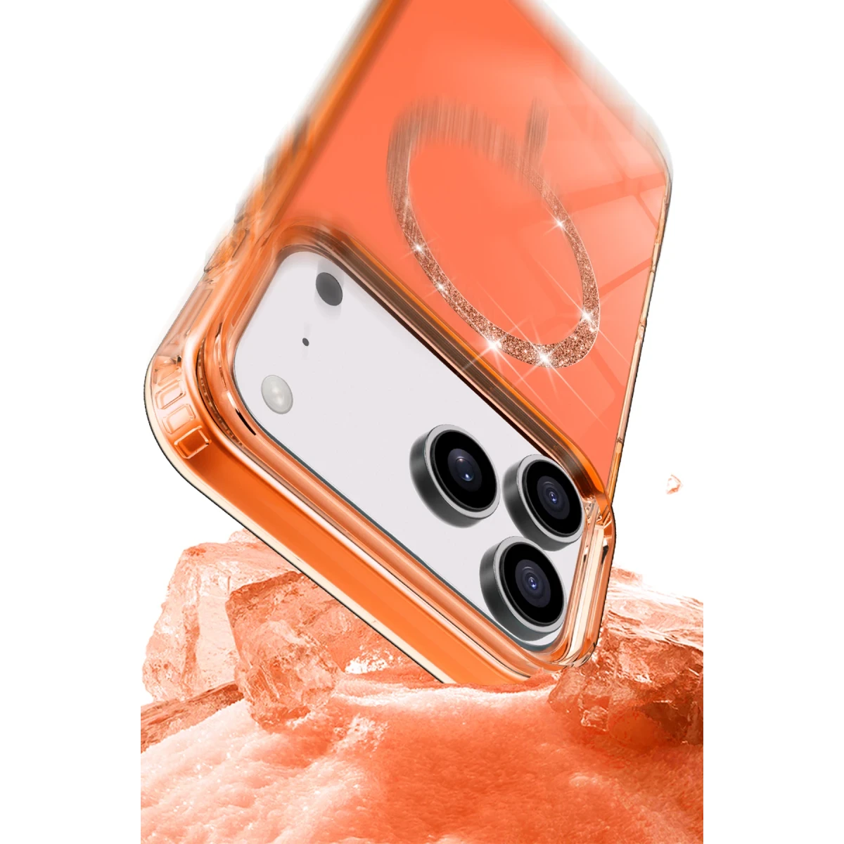 Apple iPhone 17 Pro Max Live Diamond Magsafe Kapak - Siyah
