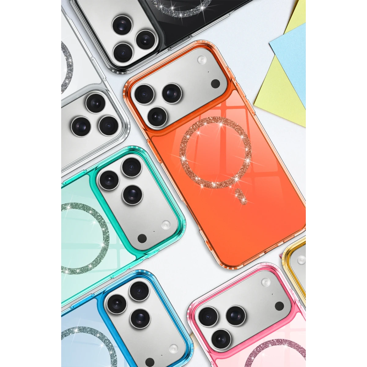 Apple iPhone 17 Pro Max Live Diamond Magsafe Kapak - Siyah