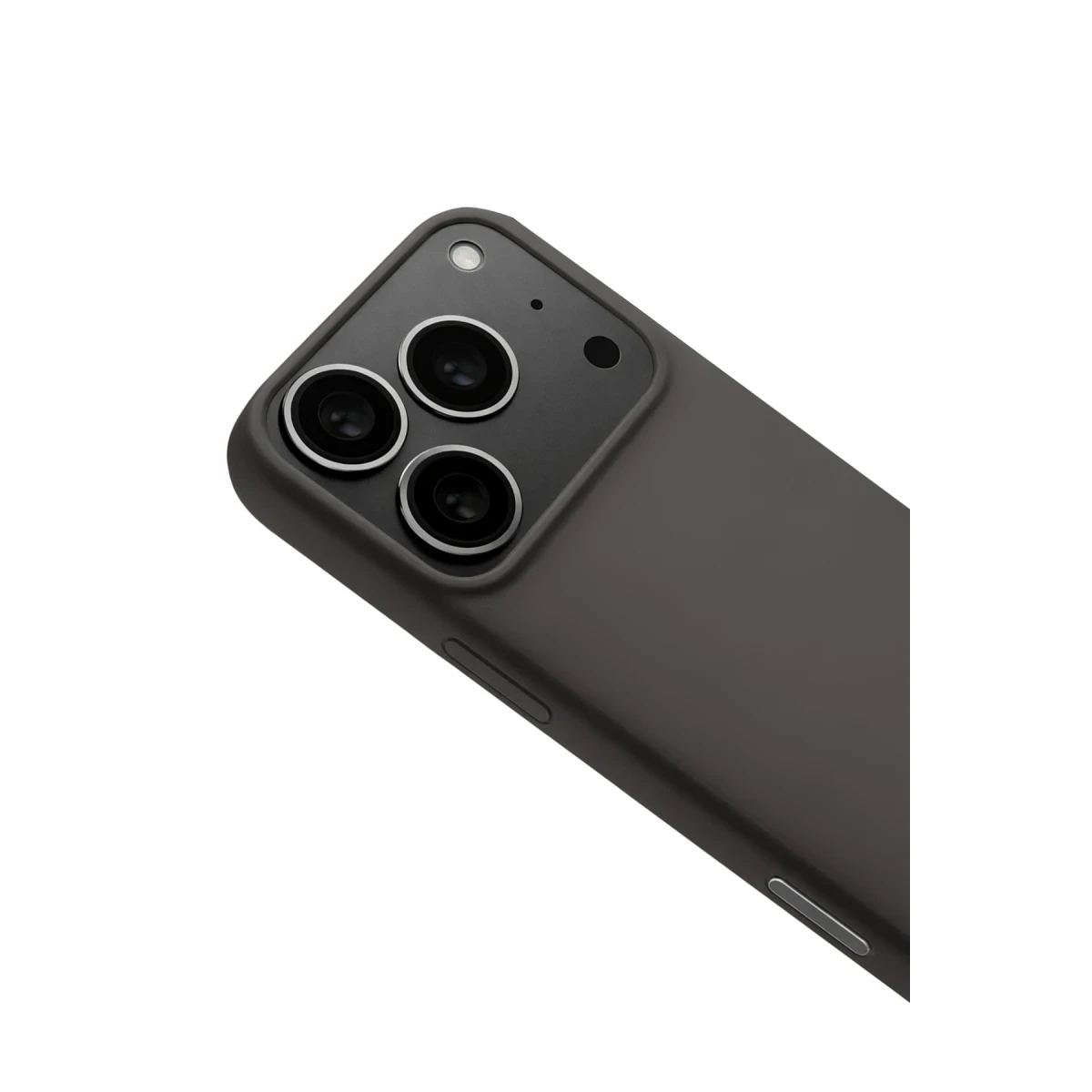 Apple iPhone 17 Pro Max Nano içi Kadife Silikon - Gri