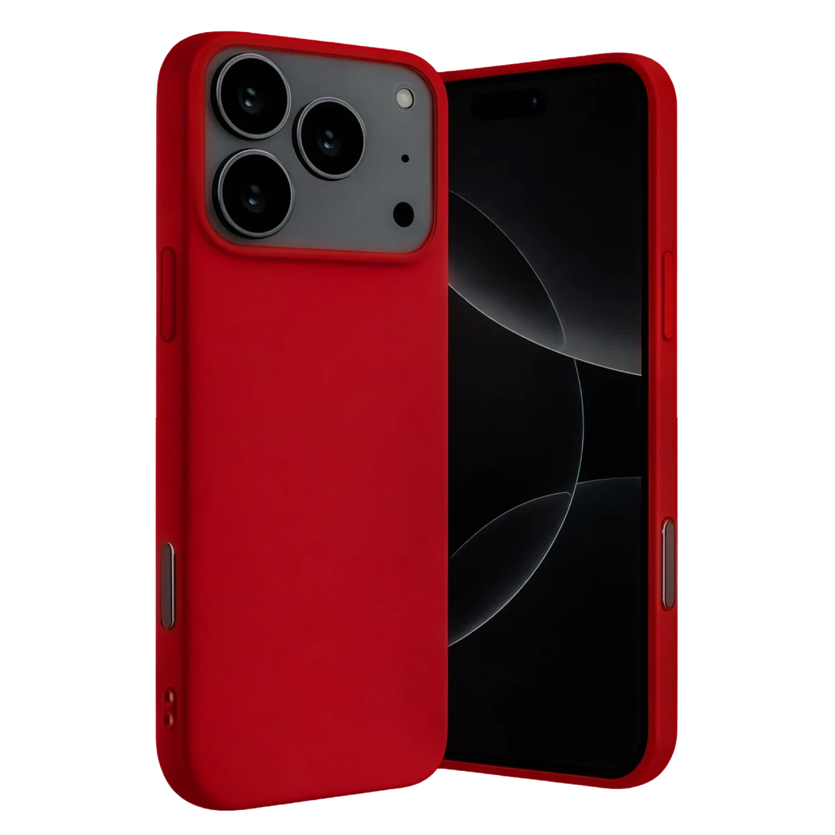Apple iPhone 17 Pro Max Nano içi Kadife Silikon - Kırmızı