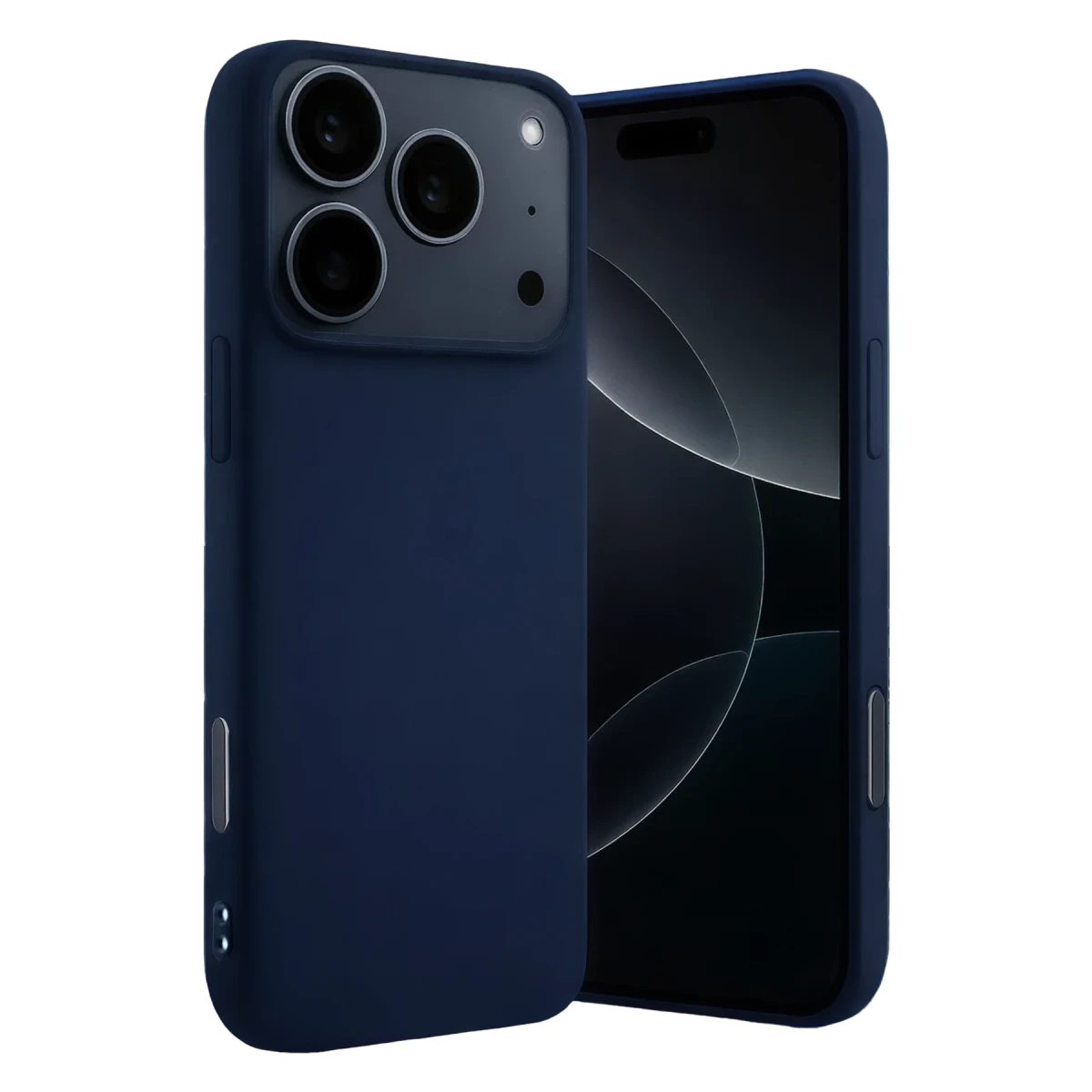 Apple iPhone 17 Pro Max Nano içi Kadife Silikon - Lacivert