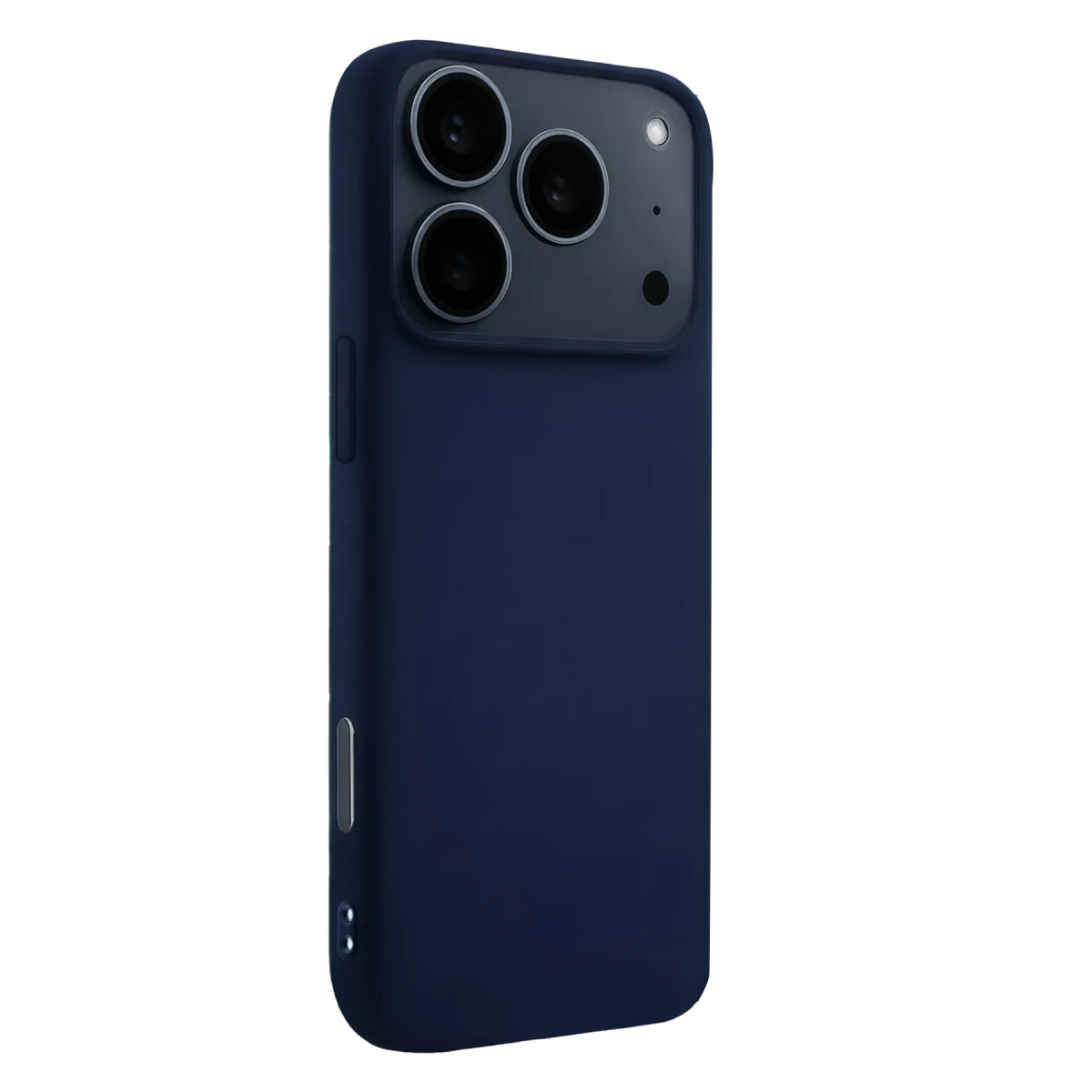 Apple iPhone 17 Pro Max Nano içi Kadife Silikon - Lacivert