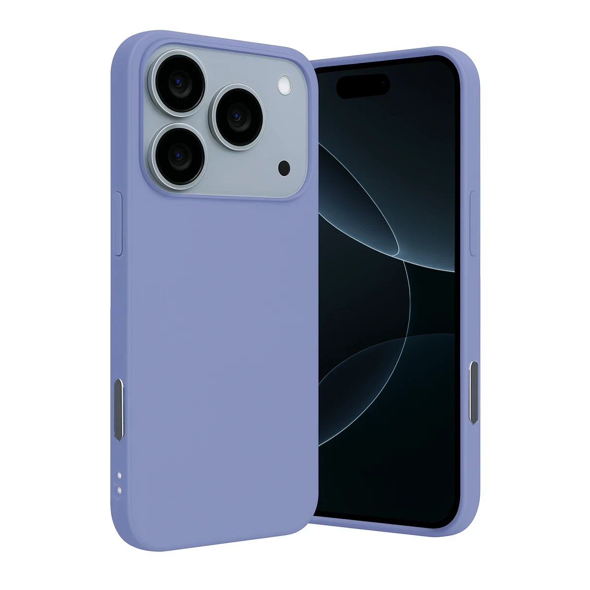 Apple iPhone 17 Pro Max Nano içi Kadife Silikon - Lila
