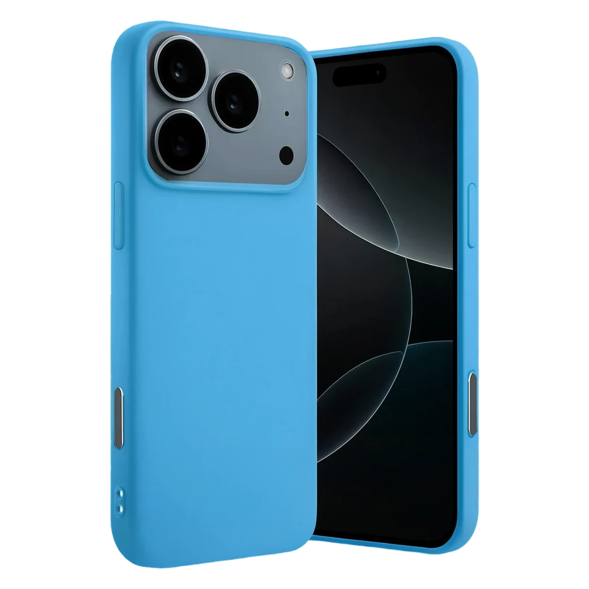 Apple iPhone 17 Pro Max Nano içi Kadife Silikon - Mavi