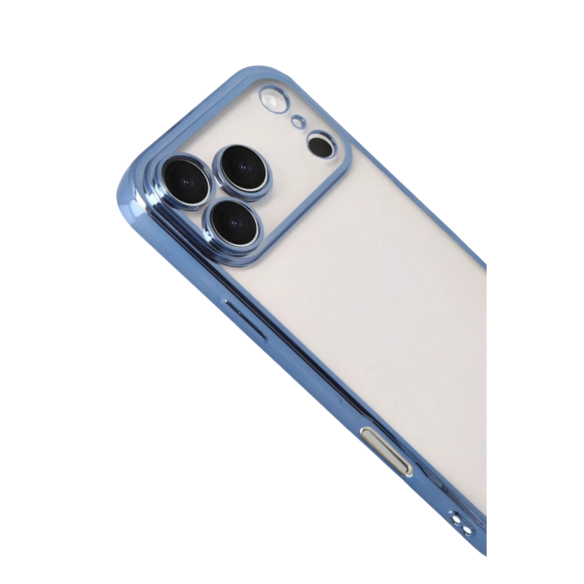 Apple iPhone 17 Pro Max Razer Lensli Silikon - Açık Mavi