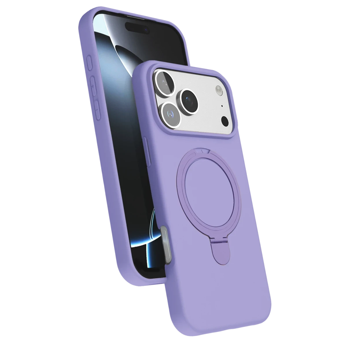 Apple iPhone 17 Pro Max Regal Magsafe Standlı Kapak - Lila