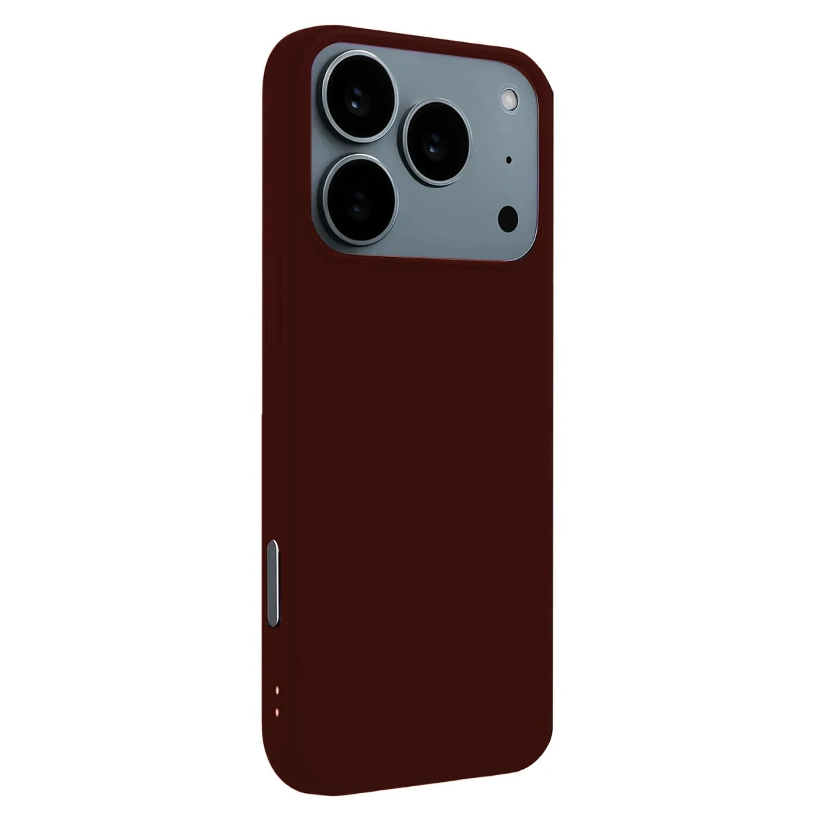 Apple iPhone 17 Pro Nano içi Kadife Silikon - Bordo