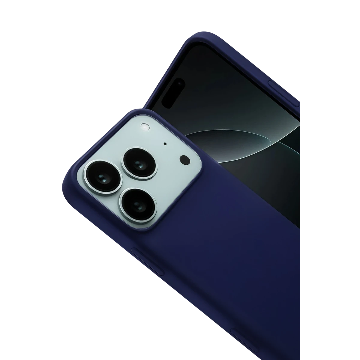 Apple iPhone 17 Pro Nano içi Kadife Silikon - Lacivert