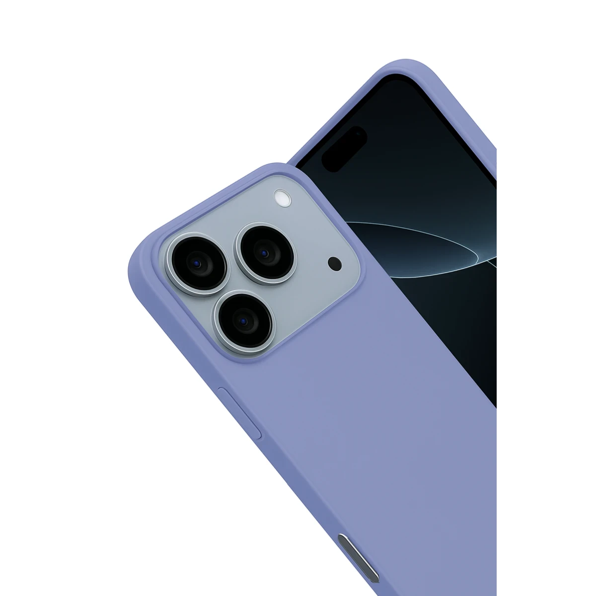 Apple iPhone 17 Pro Nano içi Kadife Silikon - Lila