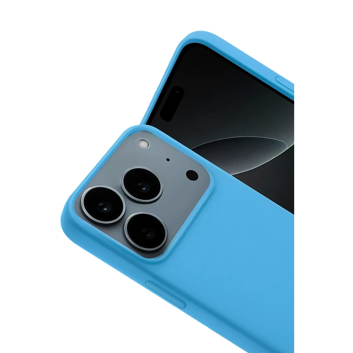 Apple iPhone 17 Pro Nano içi Kadife Silikon - Mavi