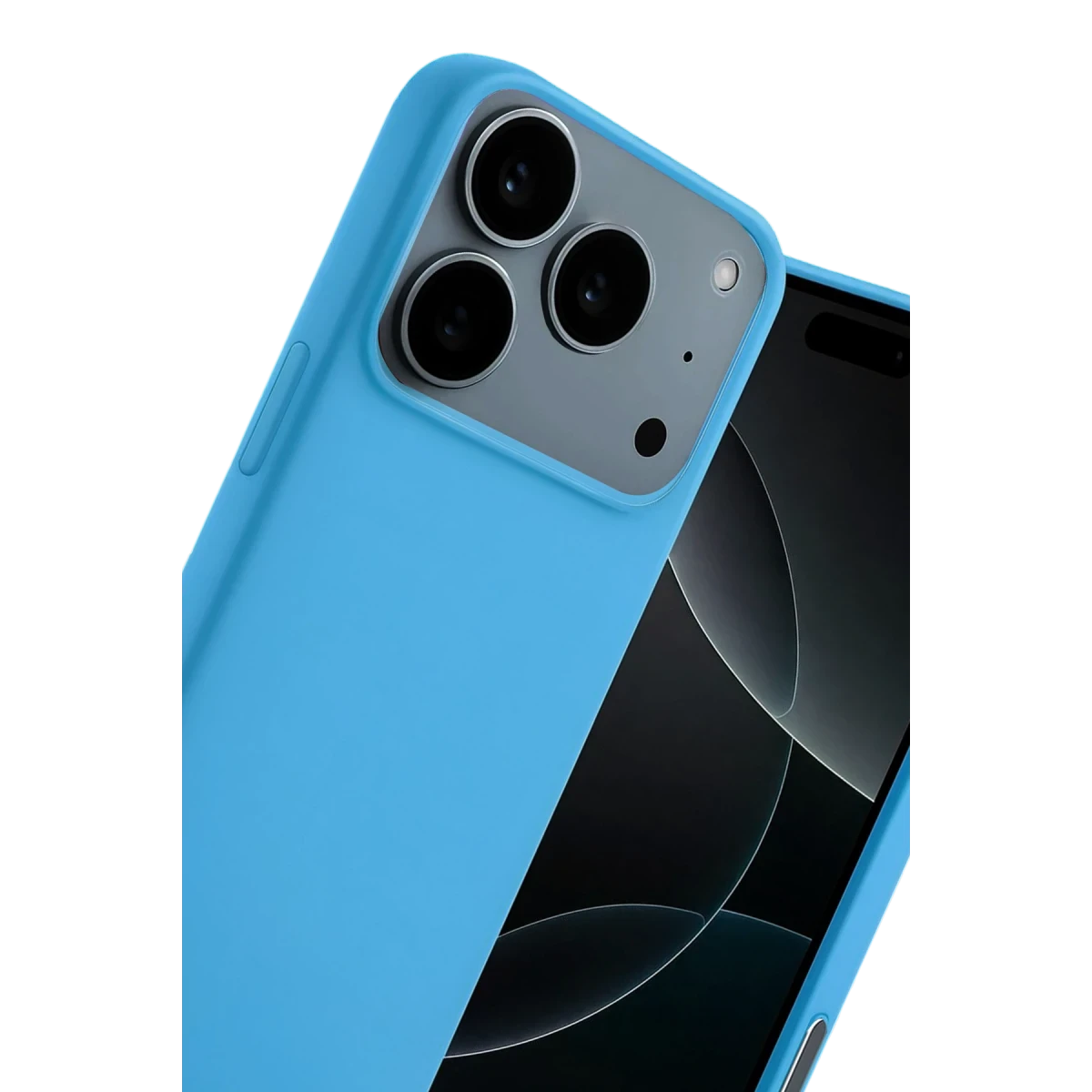 Apple iPhone 17 Pro Nano içi Kadife Silikon - Mavi