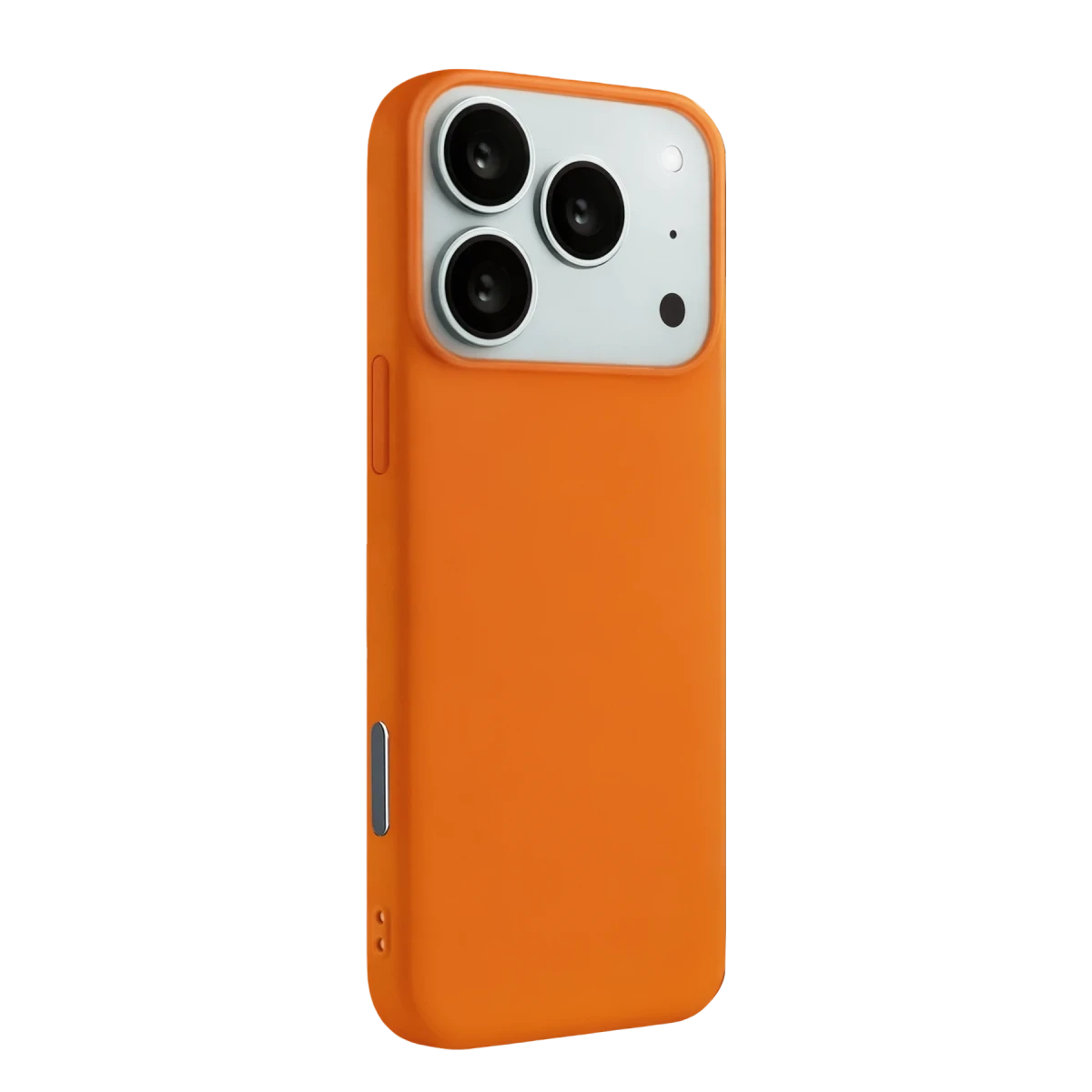 Apple iPhone 17 Pro Nano içi Kadife Silikon - Turuncu