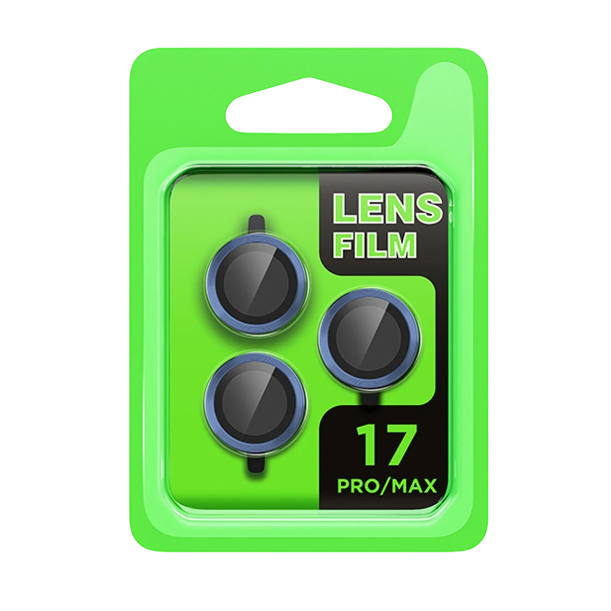 Apple iPhone 17 Pro Raze Metal Kamera Lens - Koyu Mavi