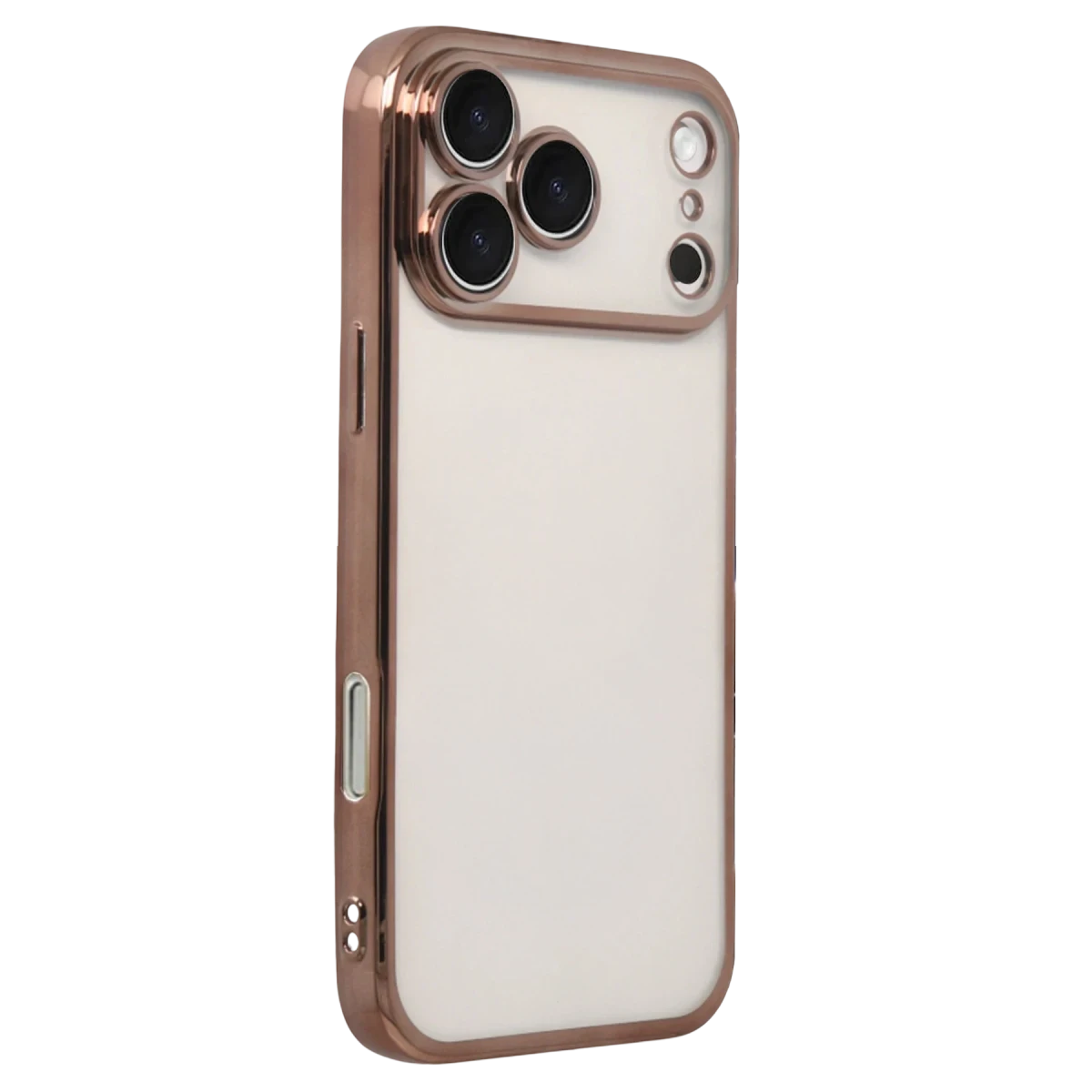 Apple iPhone 17 Pro Razer Lensli Silikon - Çöl Titanyum