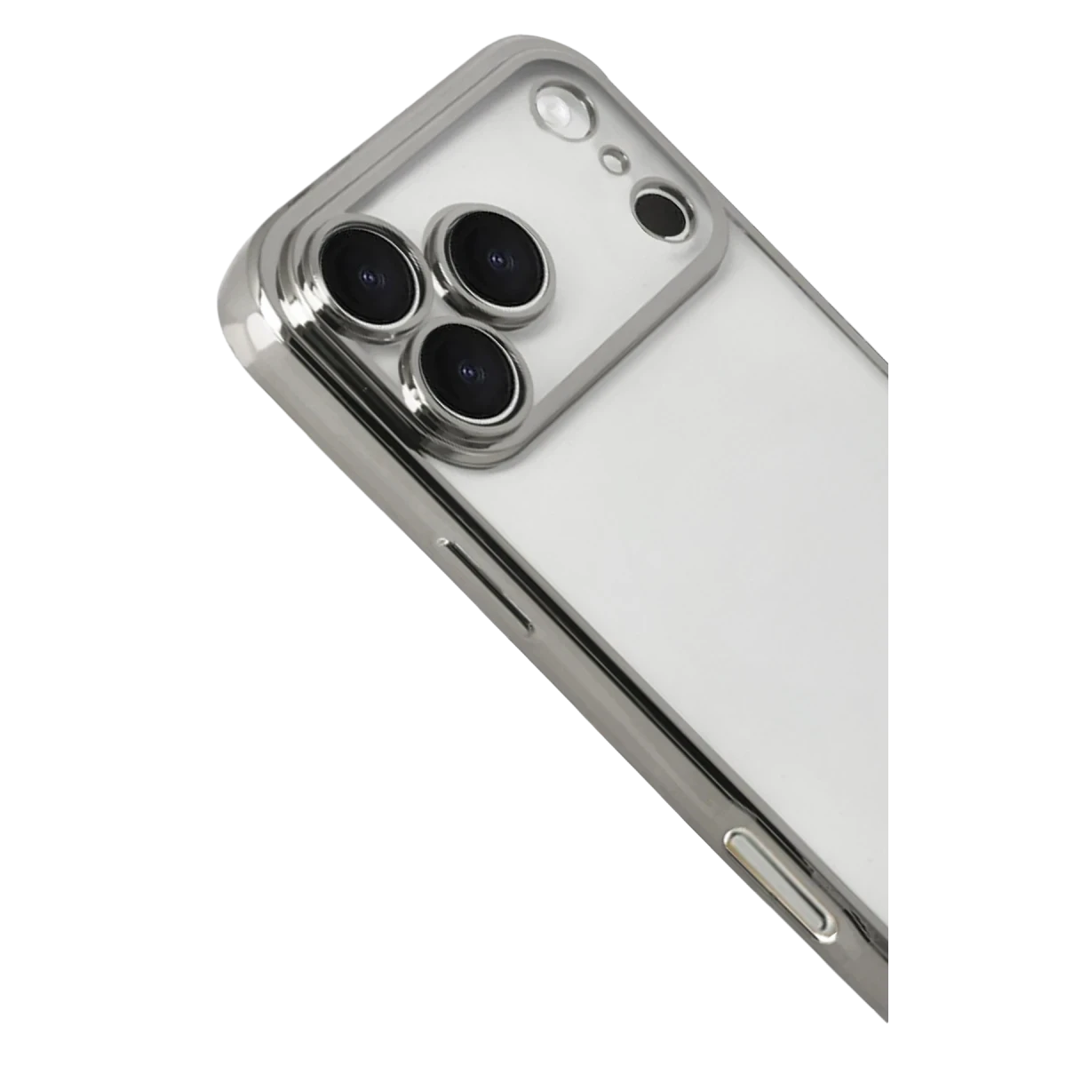 Apple iPhone 17 Pro Razer Lensli Silikon - Gümüş
