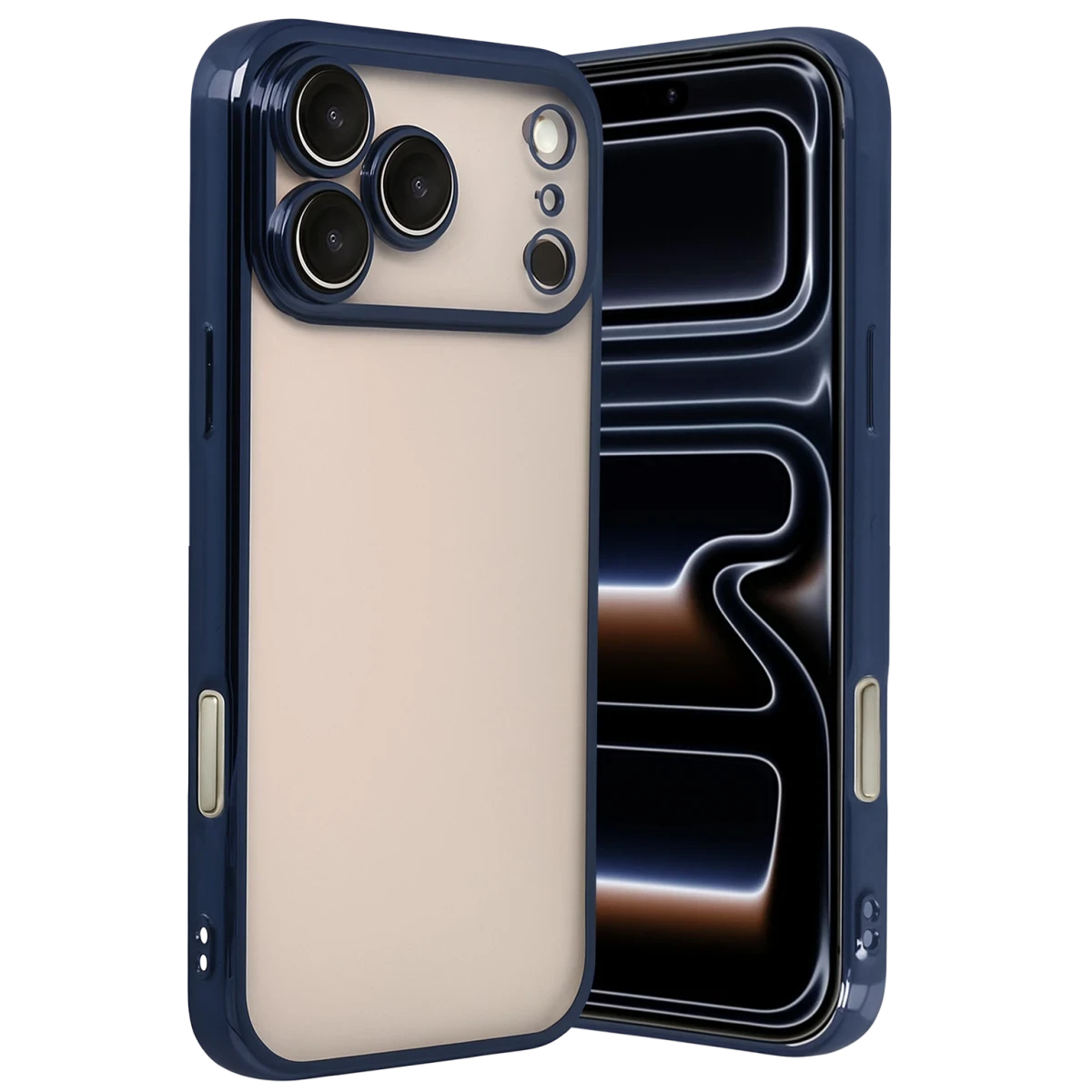 Apple iPhone 17 Pro Razer Lensli Silikon - Lacivert