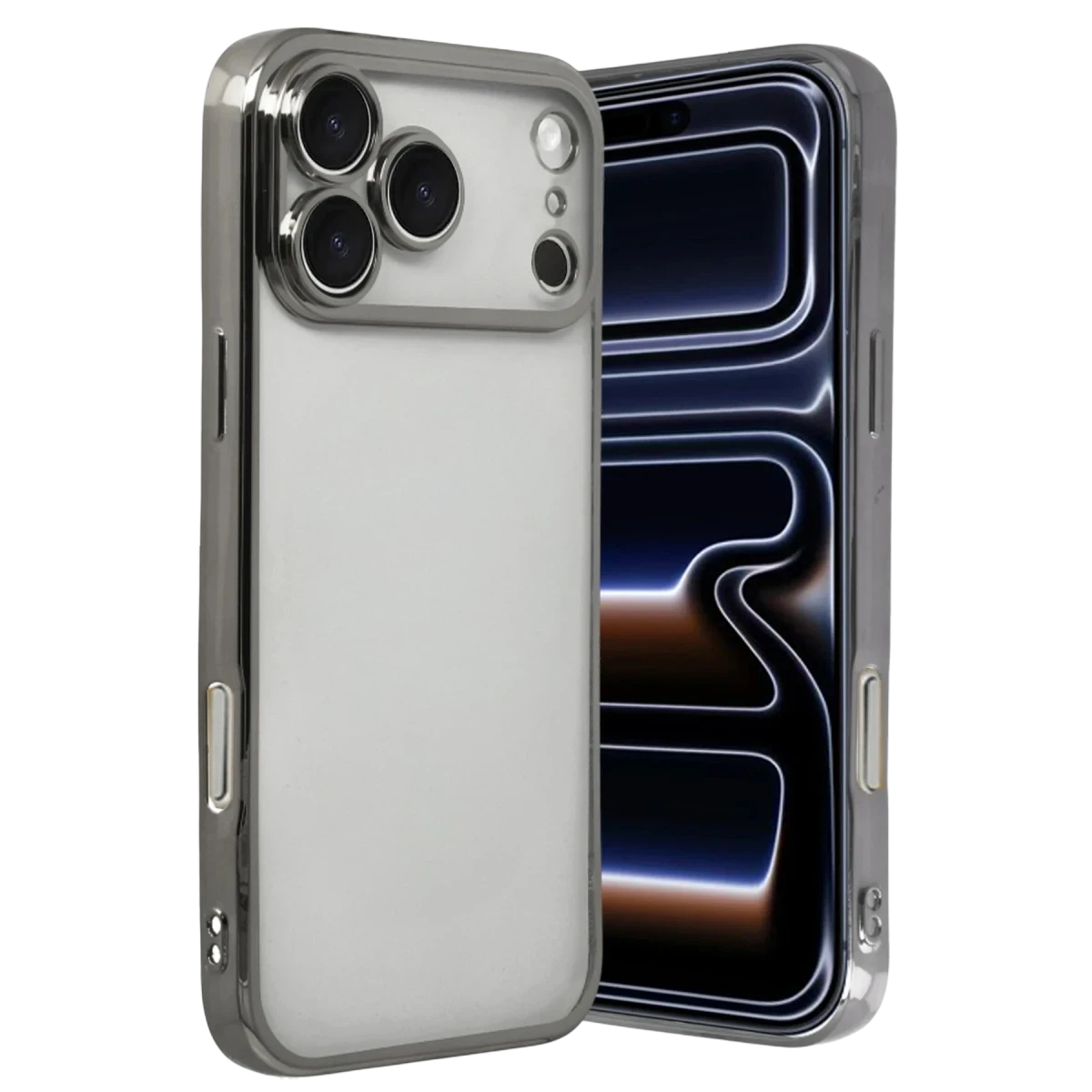 Apple iPhone 17 Pro Razer Lensli Silikon - Titan Gri