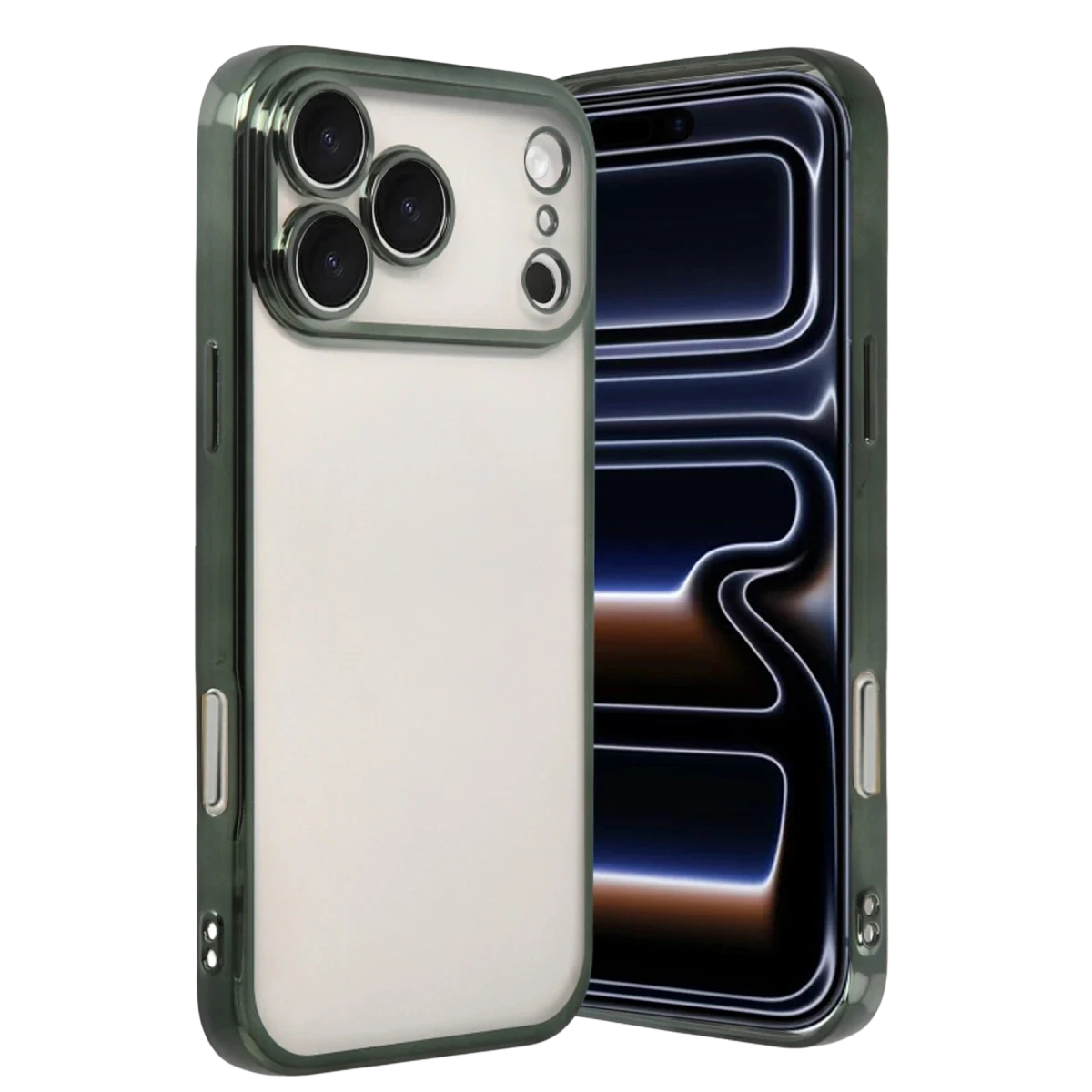 Apple iPhone 17 Pro Razer Lensli Silikon - Yeşil