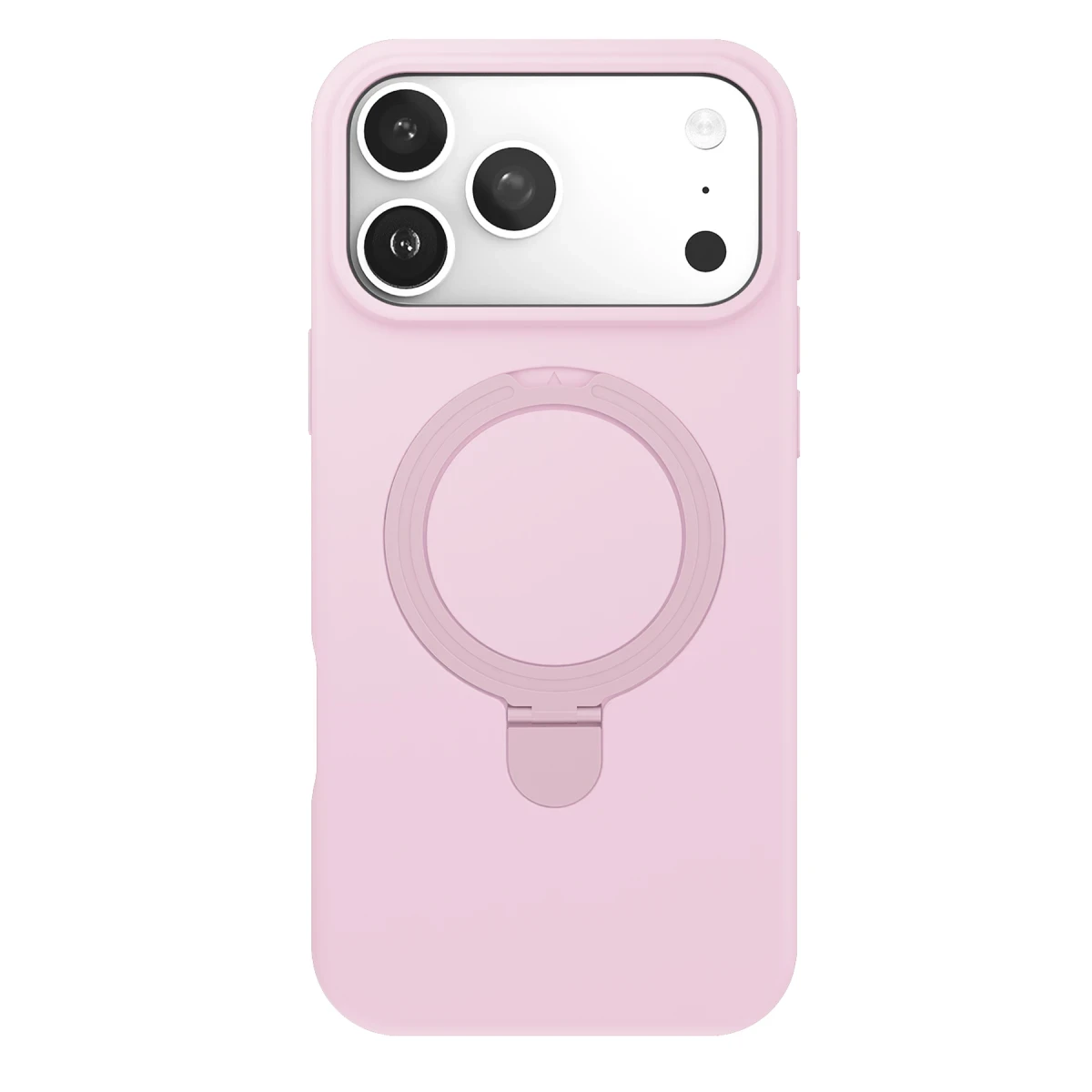 Apple iPhone 17 Pro Regal Magsafe Standlı Kapak - Açık Pembe