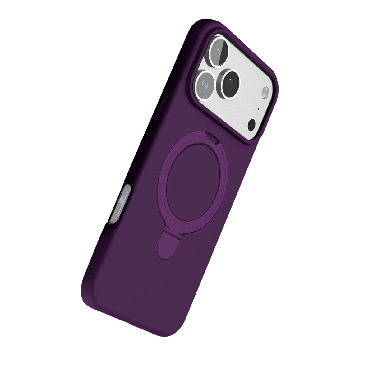 Apple iPhone 17 Pro Regal Magsafe Standlı Kapak - Derin Mor